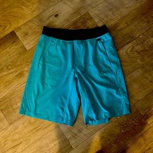 Lululemon workout shorts. Size 32 inseam 9-11. Light blue. Great shape